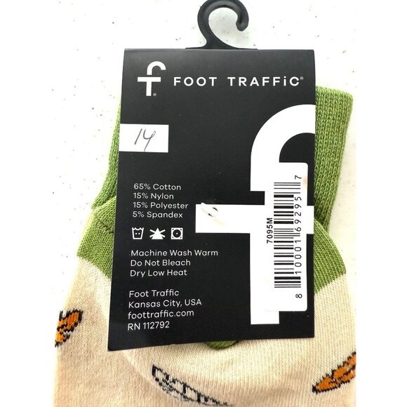 Foot Traffic Bird Nerd Socks Men's Crew Sock Birdwatching - Picture 4 of 4